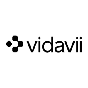 Vidavii logo: a black cross-shaped mark beside the word vidavii